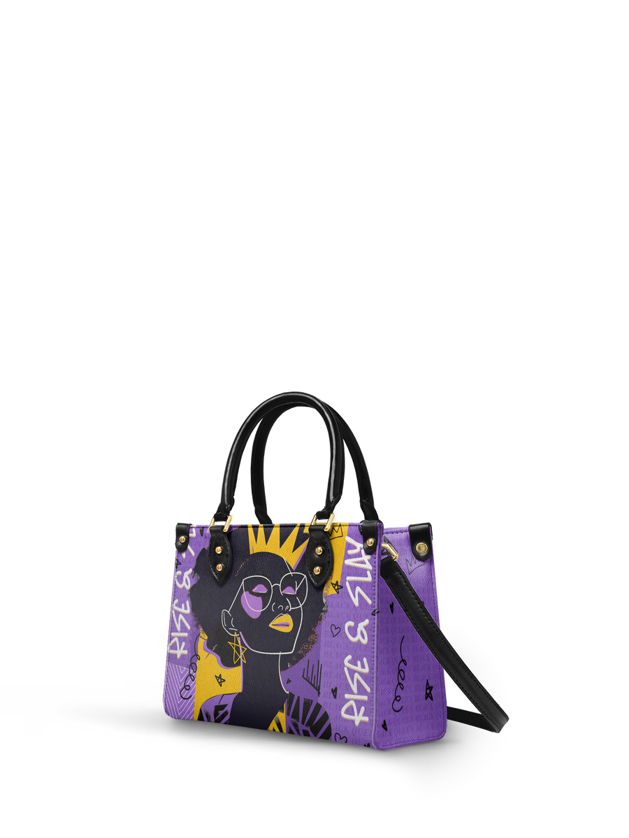 "Aina" Grape Soda Small Leather Handbag
