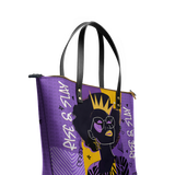 "Aina" Grape Soda Leather Tote Bag Deal