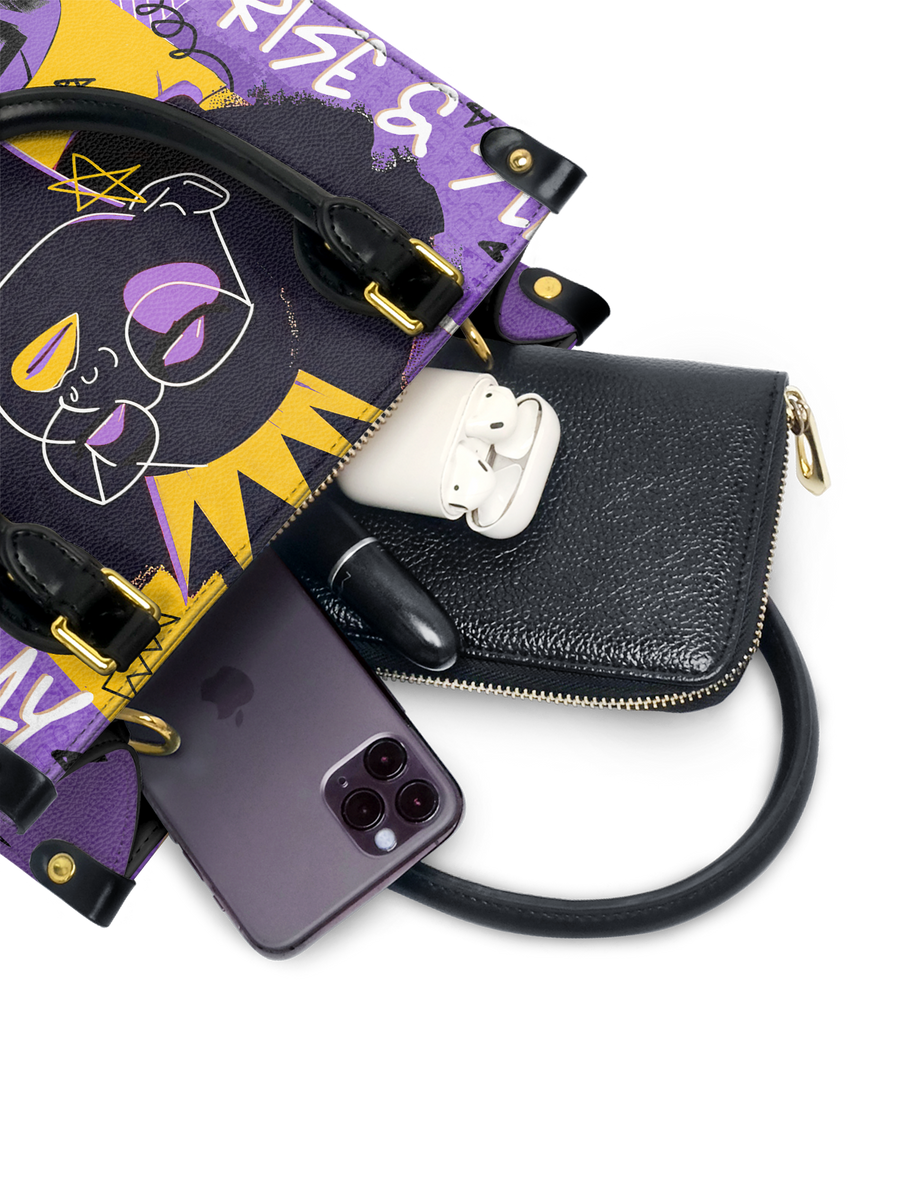 "Aina" Grape Soda Small Leather Handbag