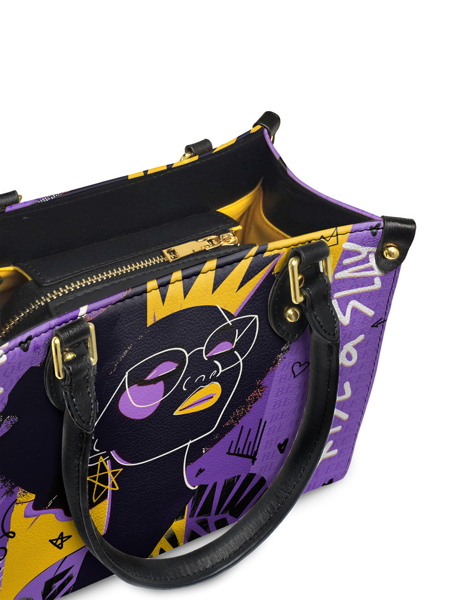 "Aina" Grape Soda Small Leather Handbag - DD DEAL