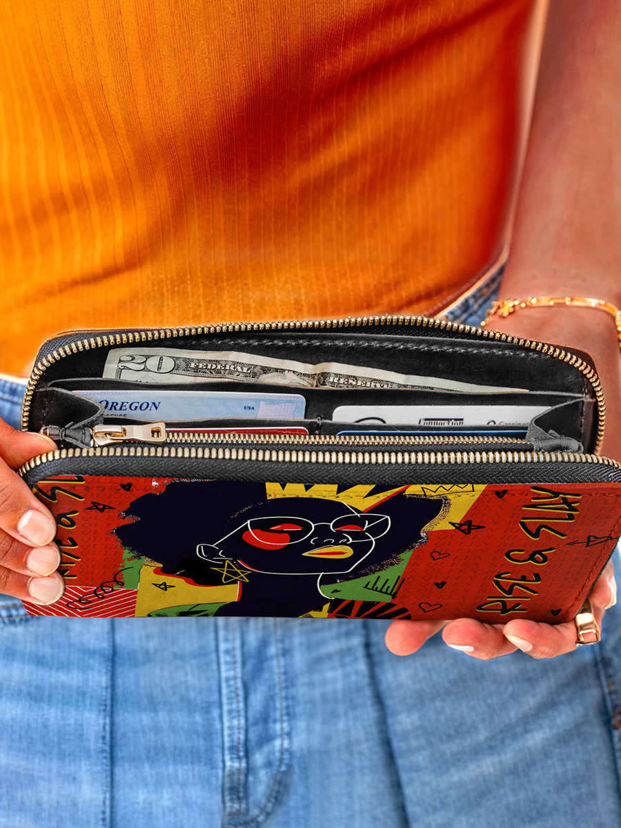 "Aina" Flame Red Wallet FALL CLEARANCE DEAL