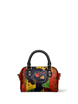 "Aina" Flame Red Mini Satchel