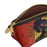 "Aina" Red Eclipse Makeup Bag