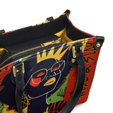 "Aina" Flame Red Small Leather Handbag Deal