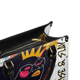 "Aina" Coconut White Leather Handbag Deal