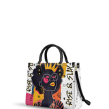 "Aina" Coconut White Leather Handbag Deal