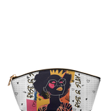 "Aina" White Eclipse Makeup Bag
