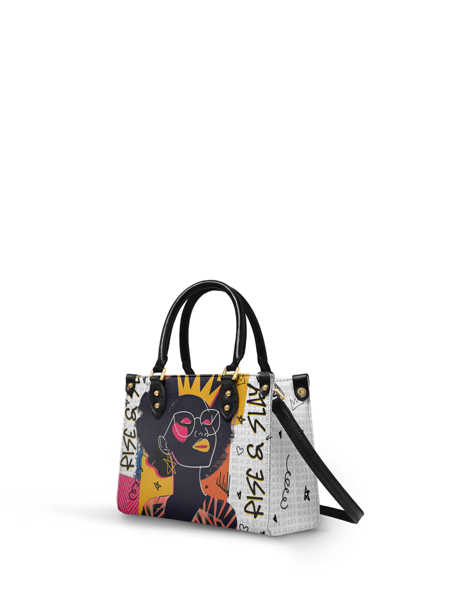 "Aina" Coconut White Small Leather Handbag