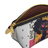 "Aina" White Eclipse Makeup Bag