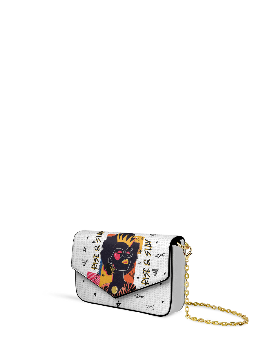 "Aina" Coconut White Envelope Chain Crossbody Bag - DD DEAL
