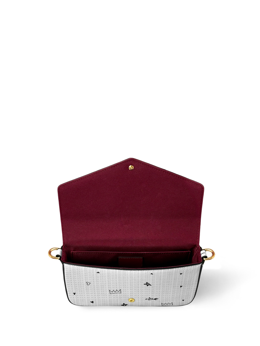 "Aina" Coconut White Envelope Chain Crossbody Bag - DD DEAL