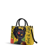 "Aina" Rise & Slay Yellow Juneteenth Leather Handbag