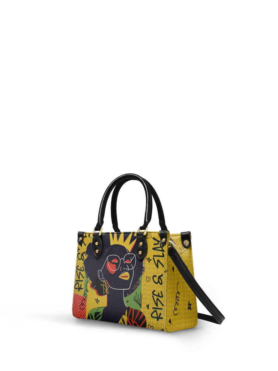 "Aina" Lemon Zest Small Leather Handbag - DD DEAL