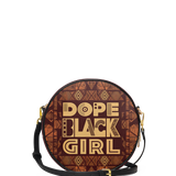 "Dope Black Girl" Circle Crossbody Bag