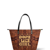 "Dope Black Girl" Leather Tote Bag