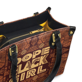 "Dope Black Girl" Small Leather Handbag - BRAVE ONES DEAL