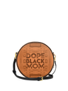 "Dope Black Mom" Circle Crossbody Bag