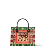 "Dope Black Wife" Frosted Pine Leather Handbag BTS DEAL