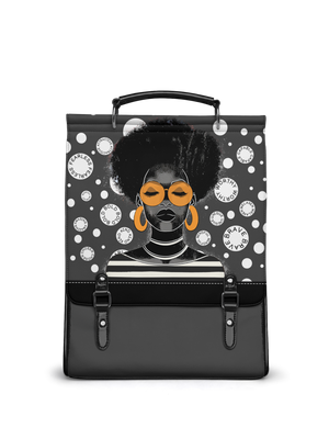 "Fahari" Monochrome Leather Backpack