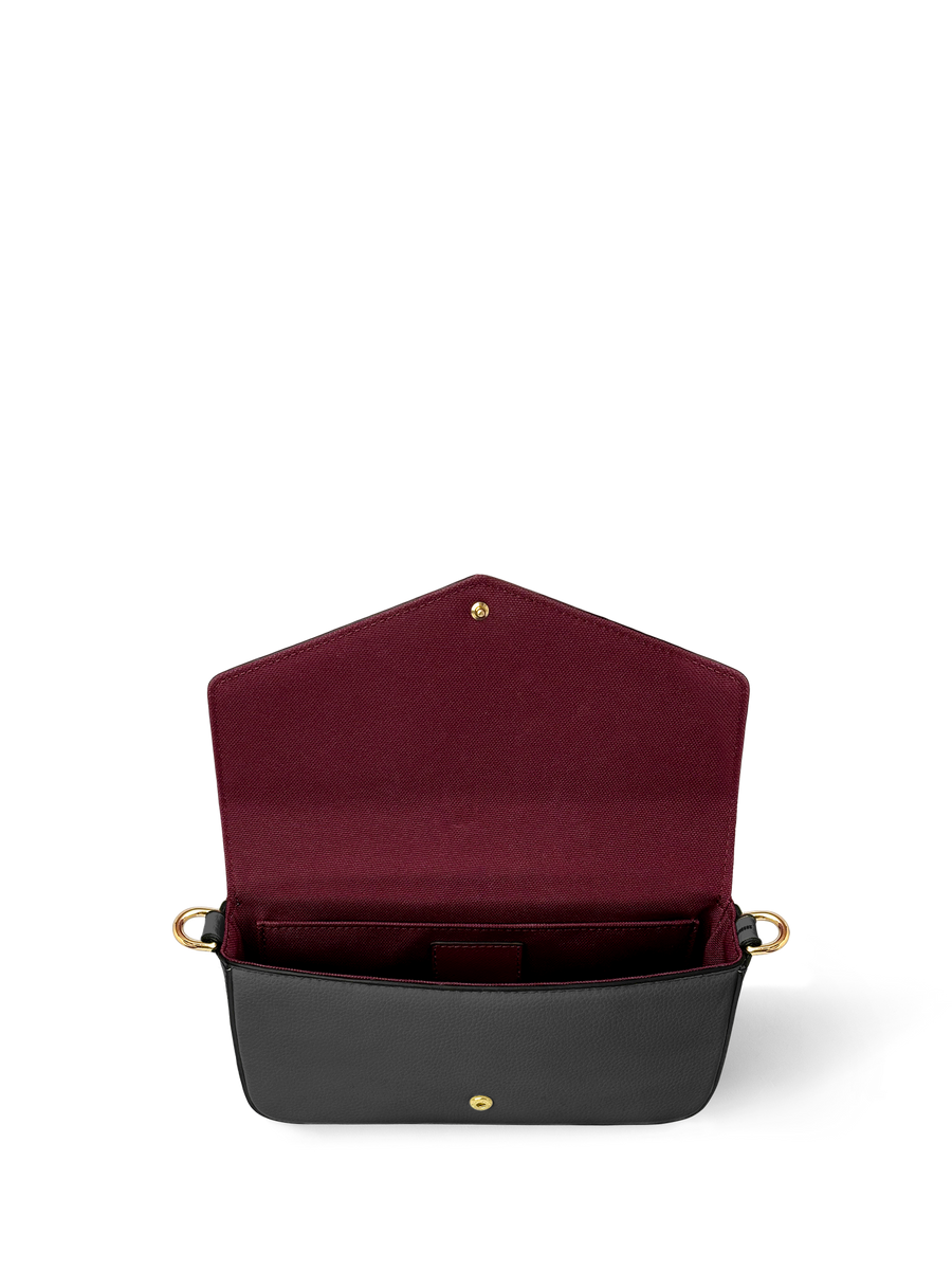 "Fahari" Monochrome Envelope Chain Crossbody Bag
