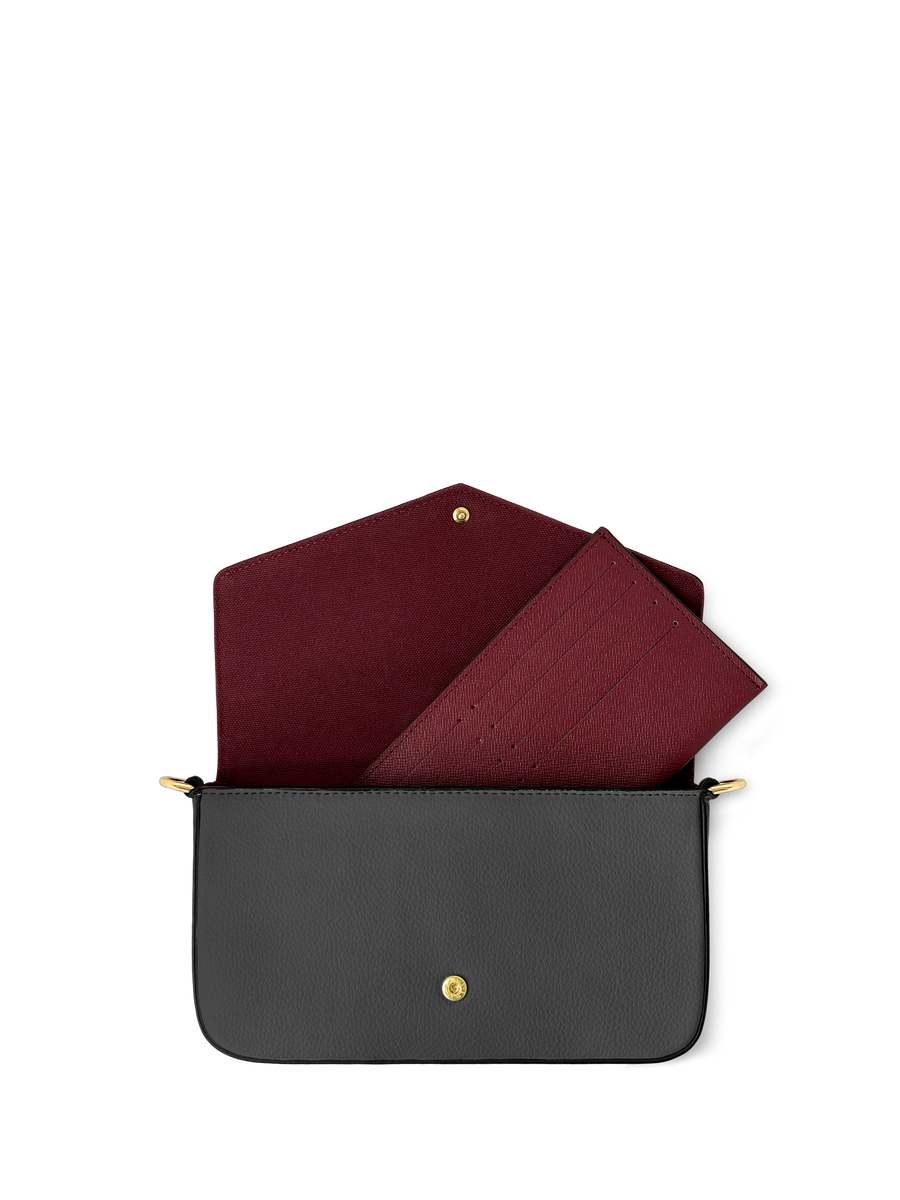 "Fahari" Monochrome Envelope Chain Crossbody Bag