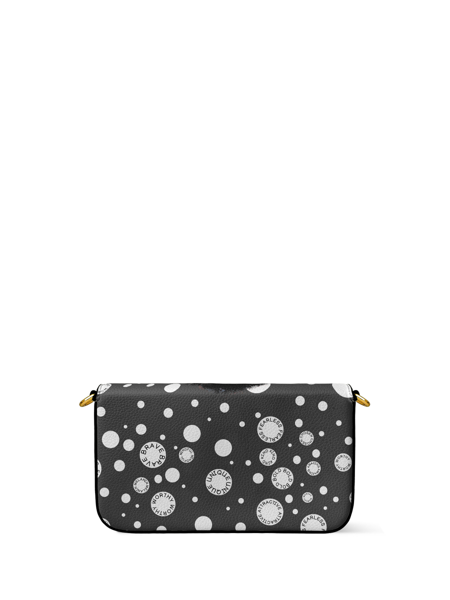 "Fahari" Monochrome Envelope Chain Crossbody Bag