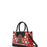 "Fahari" Strawberry Pop Small Leather Handbag