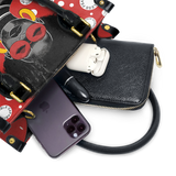 "Fahari" Strawberry Pop Small Leather Handbag