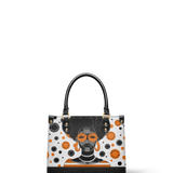 "Fahari" Marshmallow Citrus Small Leather Handbag