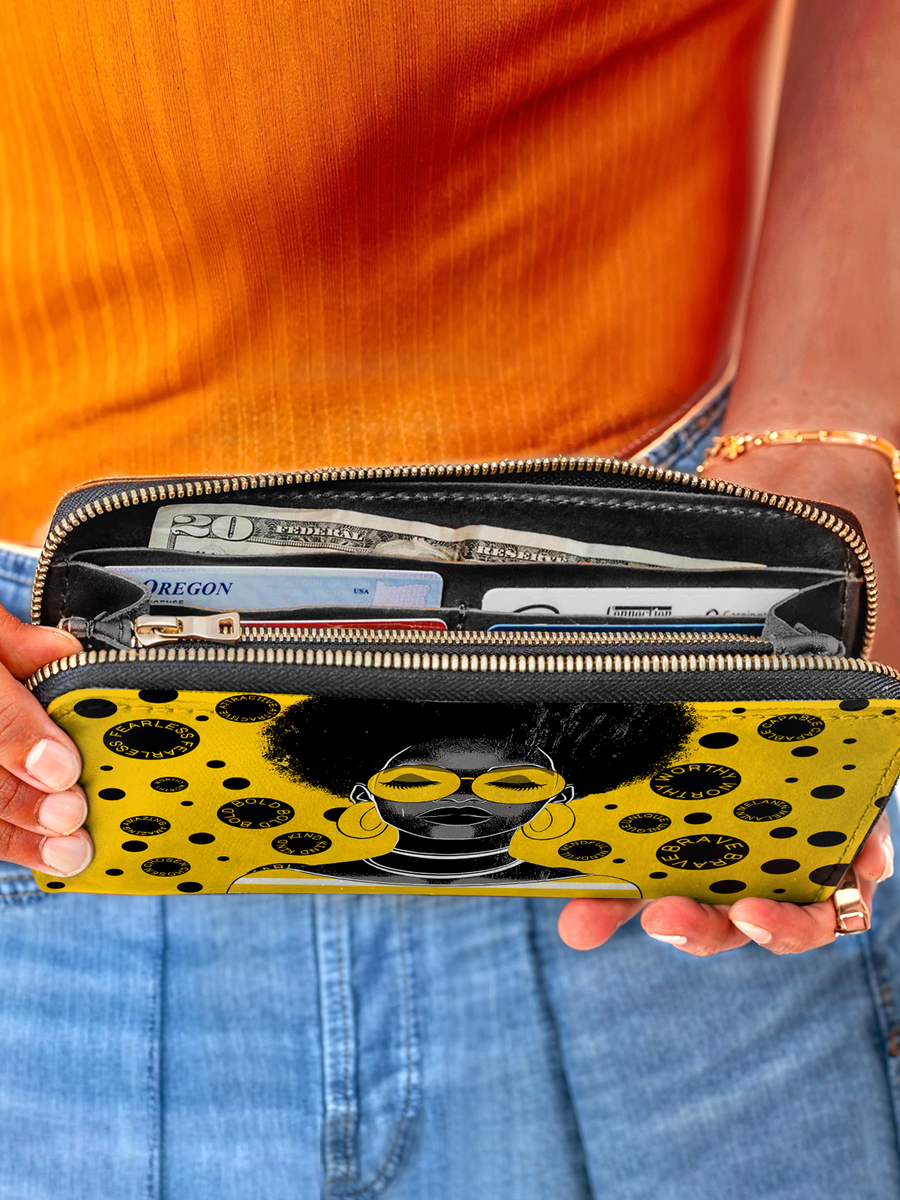"Fahari" Marigold Pop Wallet