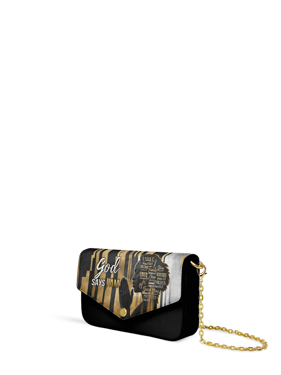 "Amara" Envelope Chain Crossbody Bag