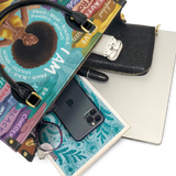 "AfroEssence" Leather Handbag