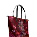 "Imani" Pomegranate Red Leather Tote Bag Deal