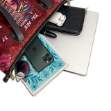 "Imani" Pomegranate Red Leather Tote Bag Deal