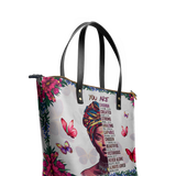 "Imani" Dove White Leather Tote Bag Deal