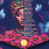 "Imani" Blue Orchid Envelope Chain Crossbody Bag