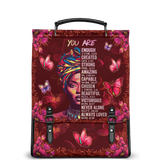 "Imani" Pomegranate Red Leather Backpack - BRAVE ONES DEAL