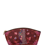 "Imani" Pomegranate Red Eclipse Makeup Bag - BRAVE ONES DEAL