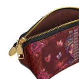 "Imani" Pomegranate Red Eclipse Makeup Bag