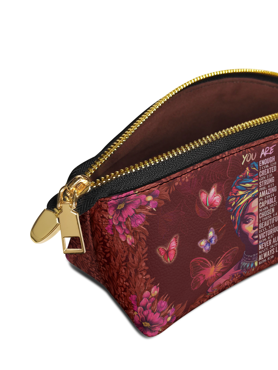 "Imani" Pomegranate Red Eclipse Makeup Bag - DD DEAL