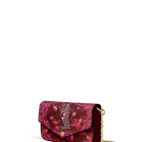 "Imani" Pomegranate Red Envelope Chain Crossbody Bag