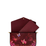 "Imani" Pomegranate Red Envelope Chain Crossbody Bag