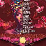 "Imani" Pomegranate Red Envelope Chain Crossbody Bag