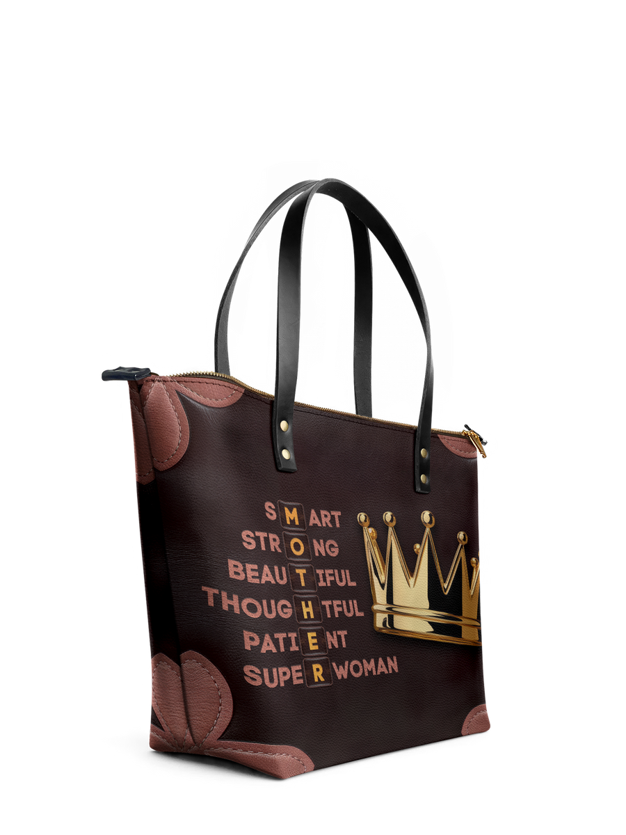 "Imarimom" Leather Tote Bag