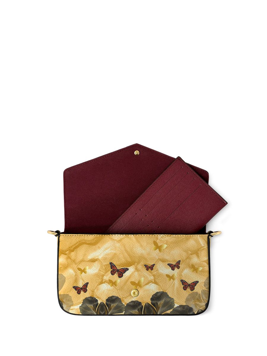 "Njia" Envelope Chain Crossbody Bag