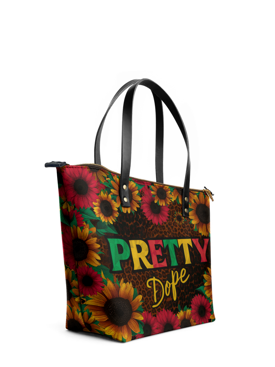 "Solya" Leather Tote Bag