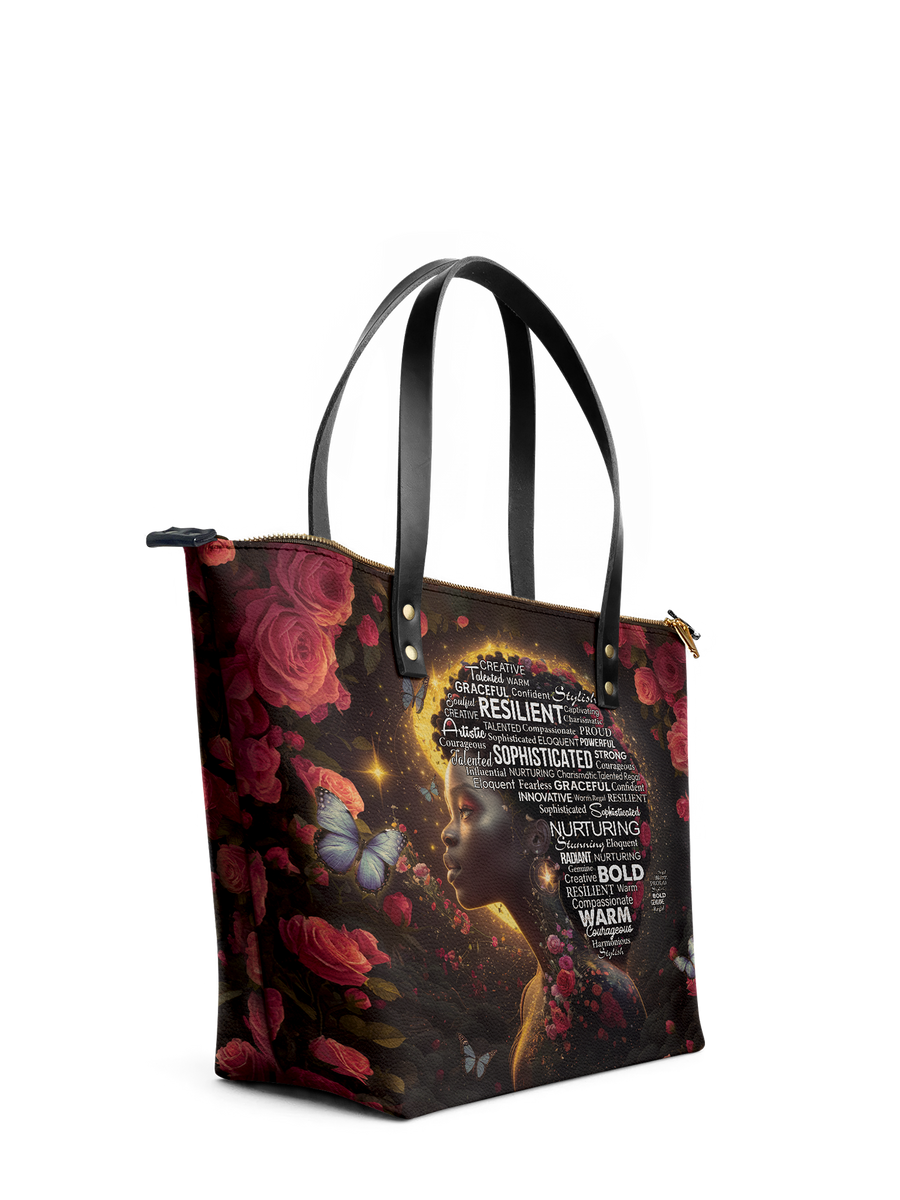 "Aurenna" Leather Tote Bag