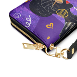"Sanaa" Purple Crayon Wallet