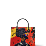 "Sanaa" Paprika Leather Handbag