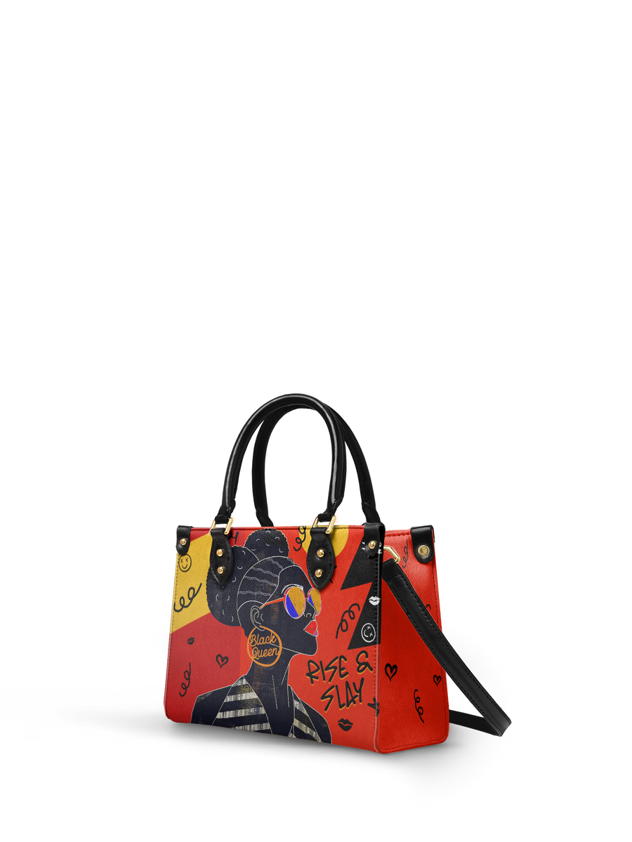 "Sanaa" Paprika Small Leather Handbag